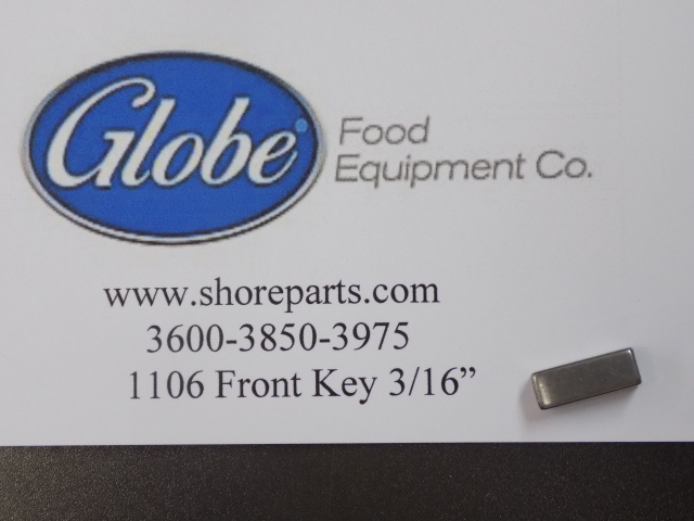 Globe Slicer Models 3600, 3850, 3975 Front & Rear Bearing Keys 1106-1086